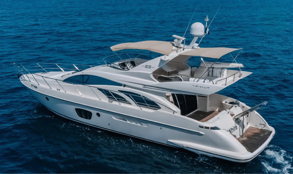 Azimut 55ft White Pearl